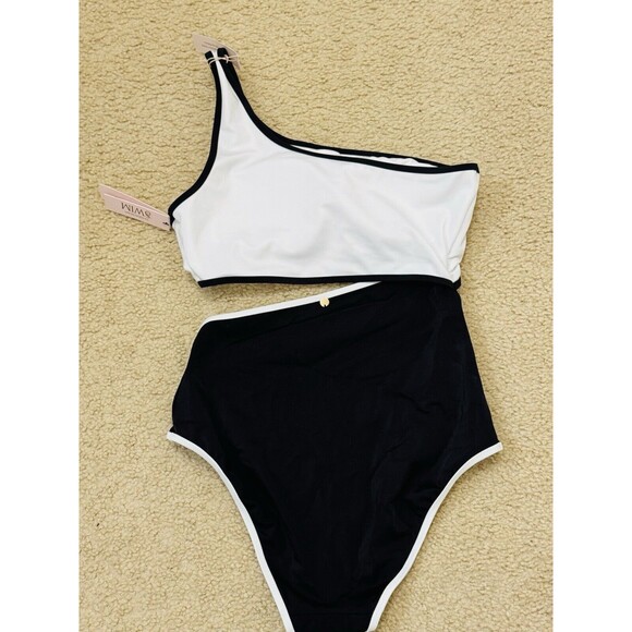 NWT Victoria’s Secret The Monokini One-Piece Swimsuit Color Block Black … - Picture 7 of 14